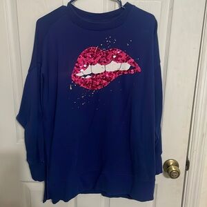 Women’s Crown and Ivy Navy Sweater Size S